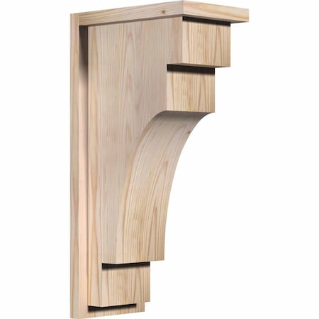 Ekena Millwork Mediterranean Smooth Corbel w/Backplate, Douglas Fir, 7 1/2"W x 12"D x 24"H COR08X12X24MED01SDF